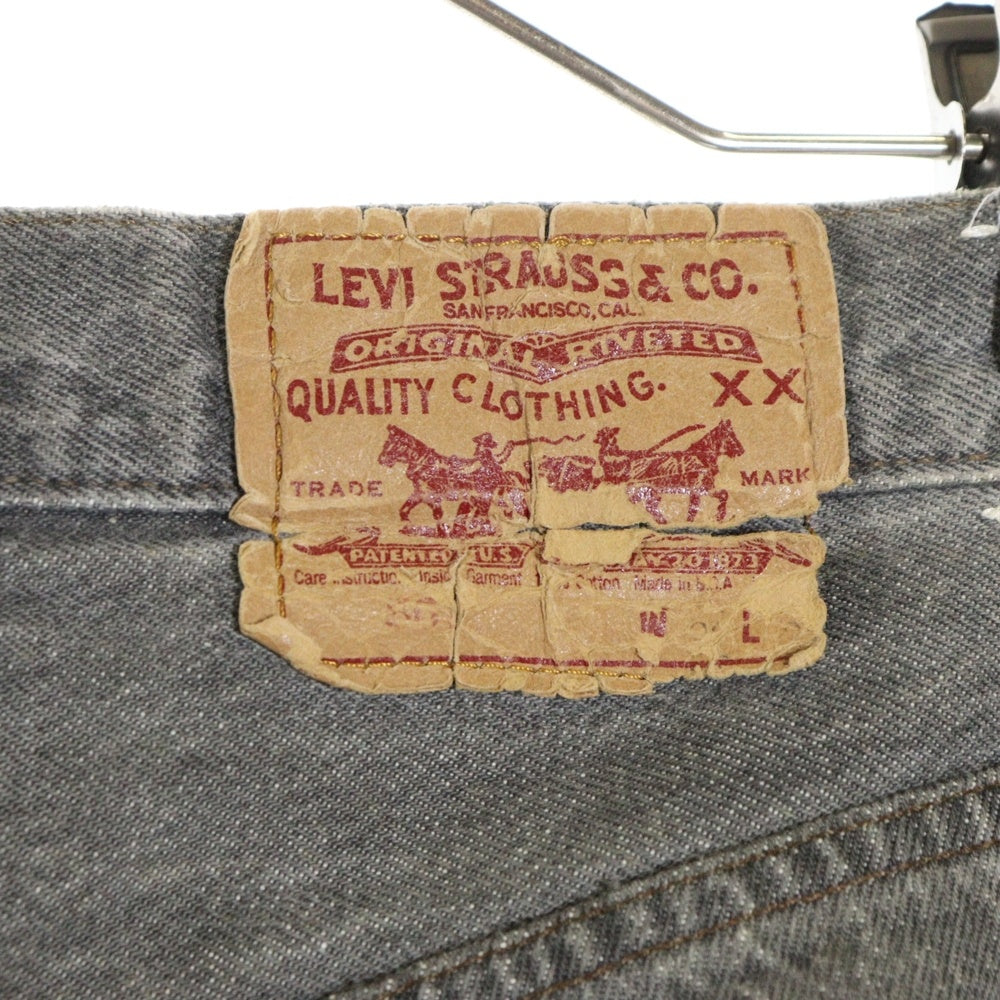 Levi's(リーバイス) 80s 501 USA製 ボタンフライ ストレートデニム ジーンズ ブラック