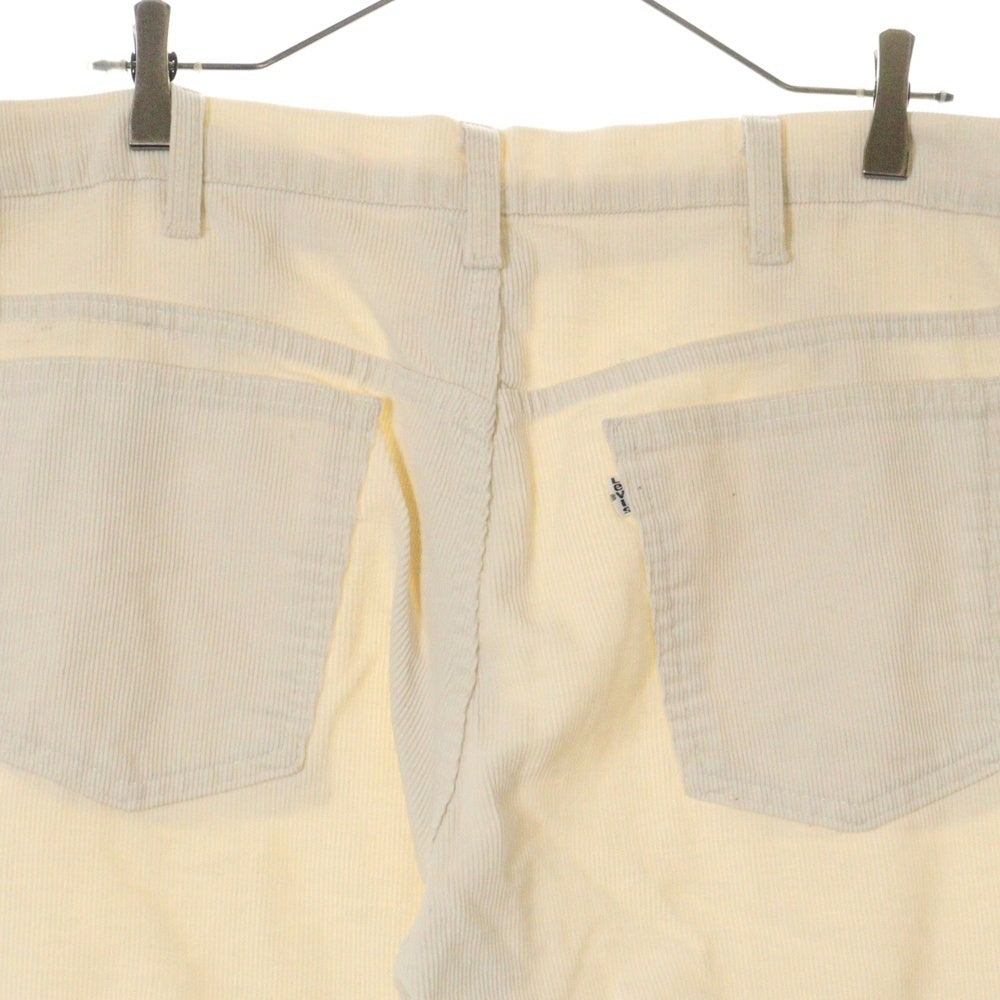 Levi's(リーバイス) 80s VINTAGE 519 USA製 42TALON ボタン裏刻印536 白タブ コーデュロイ パンツ ホワイト