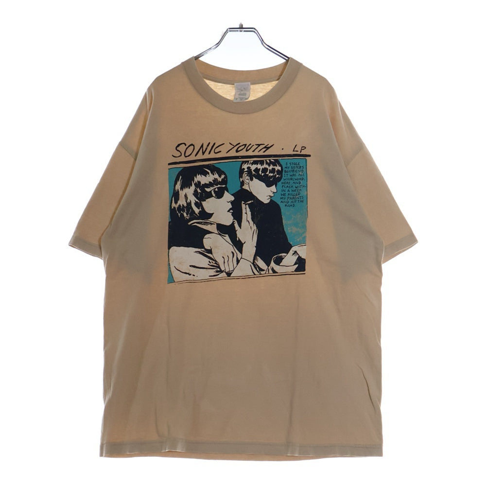 VINTAGE(ヴィンテージ) 00s SONIC YOUTH GOO LIGHT BLUE SCREEN STARS Y2K ソニックユース Tシャツ 半袖カットソー ベージュ