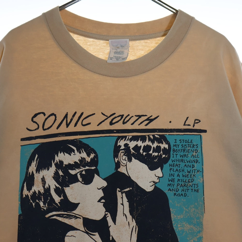 VINTAGE(ヴィンテージ) 00s SONIC YOUTH GOO LIGHT BLUE SCREEN STARS Y2K ソニックユース Tシャツ 半袖カットソー ベージュ