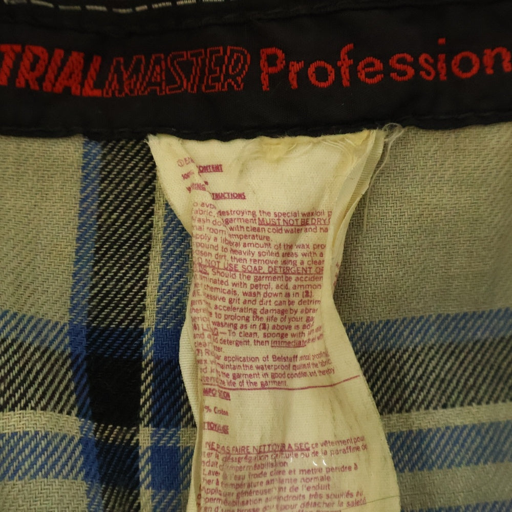 BELSTAFF(ベルスタッフ) 80s TRIALMASTER Professional Waxed Cotton Jacket トライアルマスター ワックスコットン ライナー チェック ジャケット ブラック