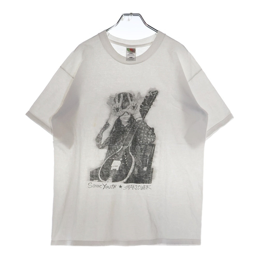 VINTAGE(ヴィンテージ) 90‐00s SONIC YOUTH STARPOWER ソニックユース Tシャツ 半袖カットソー ホワイト