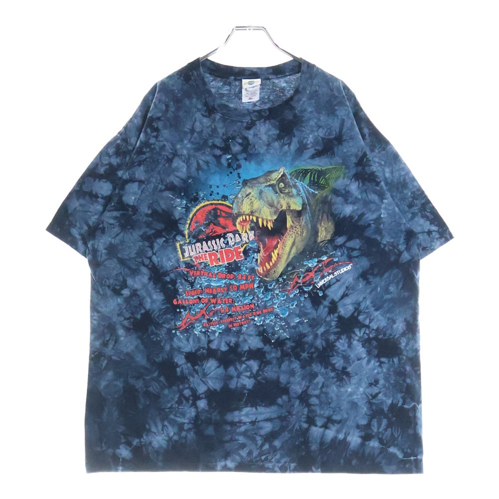 VINTAGE(ヴィンテージ) 90s JURASSIC PARK UNIVERSAL STUDIOS TEE ジュラシックパーク Tシャツ 半袖カットソー ブルー
