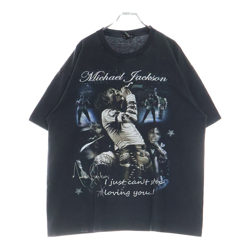VINTAGE(ヴィンテージ) 00s MICHAEL JACKSON マイケルジャクソン 両面プリント Tシャツ 半袖カットソー ブラック