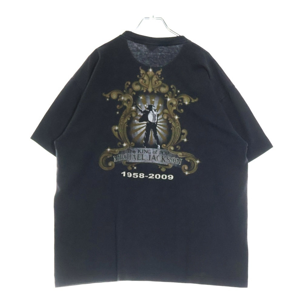 VINTAGE(ヴィンテージ) 00s MICHAEL JACKSON マイケルジャクソン 両面プリント Tシャツ 半袖カットソー ブラック