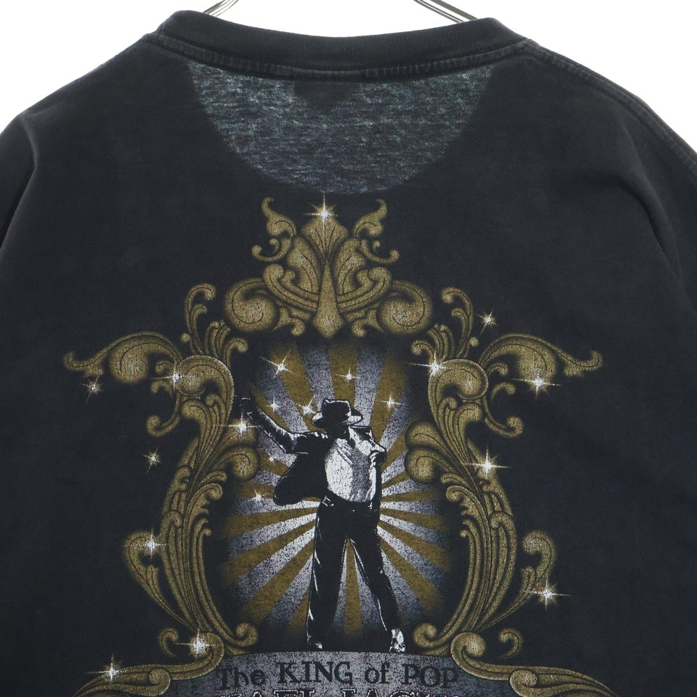 VINTAGE(ヴィンテージ) 00s MICHAEL JACKSON マイケルジャクソン 両面プリント Tシャツ 半袖カットソー ブラック