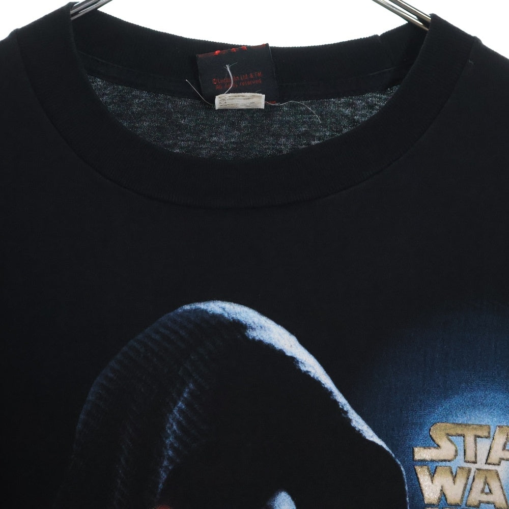 VINTAGE(ヴィンテージ) 90s STAR WARS EPISODE 1JEDIvsSITH スターウォーズ エピソード1 Tシャツ 半袖カットソー ブラック