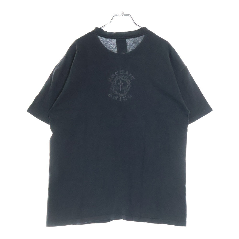 VINTAGE(ヴィンテージ) 90s JESUS ARCHAIC SMILE ジーザス プリント Tシャツ 半袖カットソー ブラック