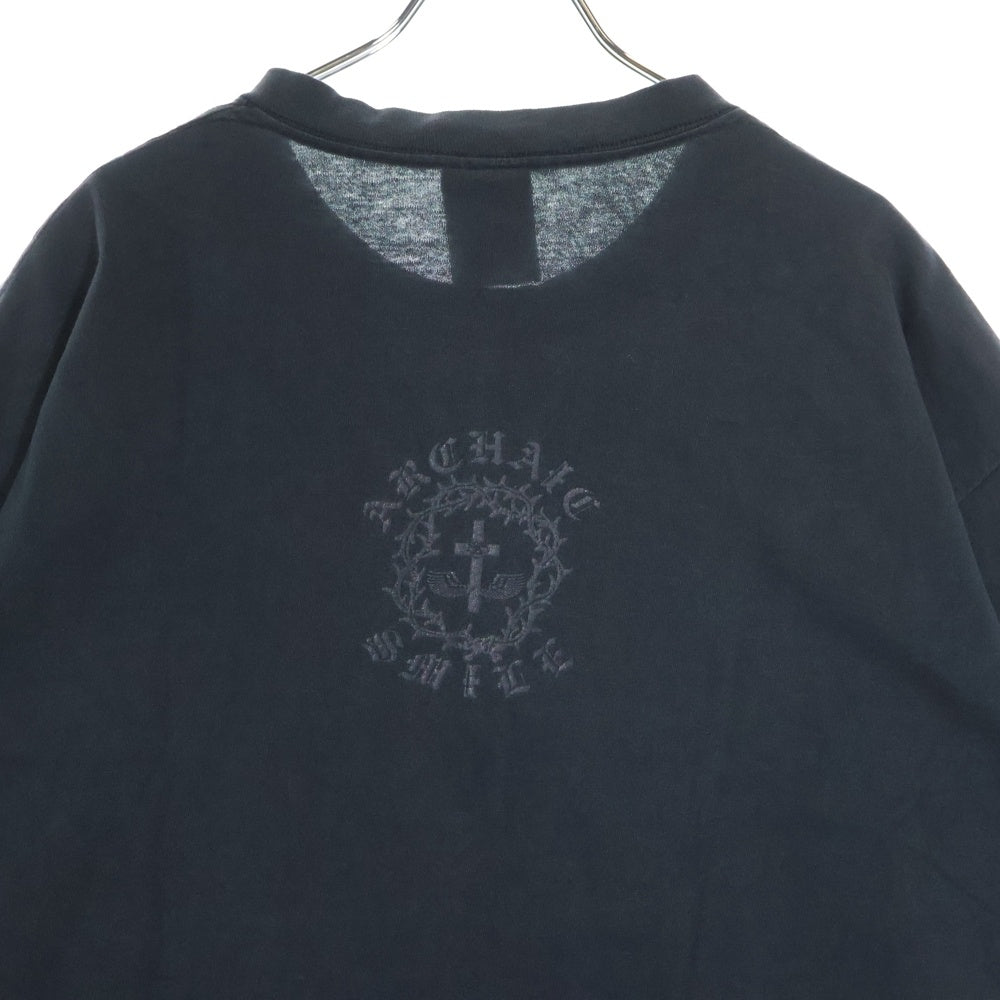 VINTAGE(ヴィンテージ) 90s JESUS ARCHAIC SMILE ジーザス プリント Tシャツ 半袖カットソー ブラック