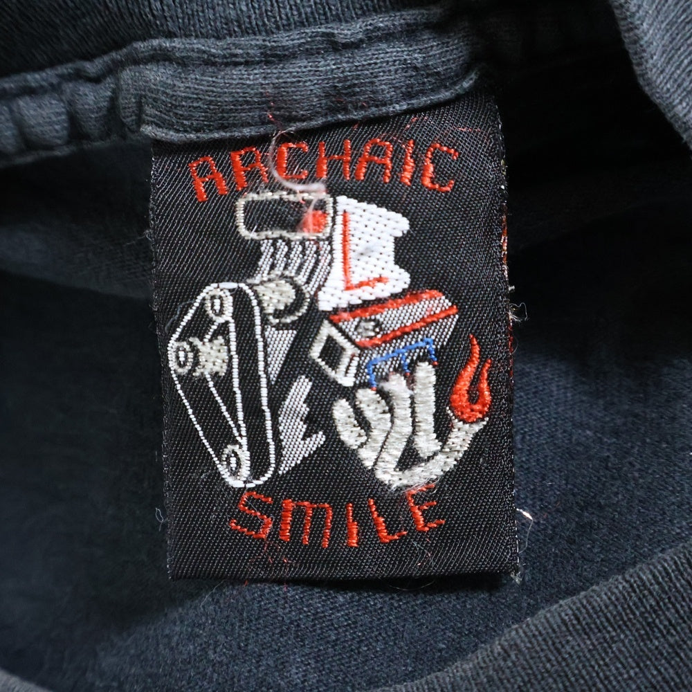 VINTAGE(ヴィンテージ) 90s JESUS ARCHAIC SMILE ジーザス プリント Tシャツ 半袖カットソー ブラック