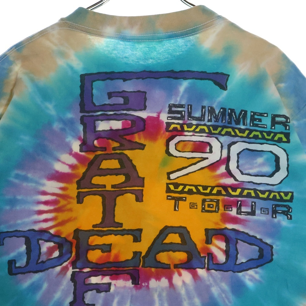 VINTAGE(ヴィンテージ) 90s GRATEFUL DEAD SUMMER TOUR グレイトフルテッド サマーツアー Tシャツ 半袖カットソー マルチカラー リキットブルー