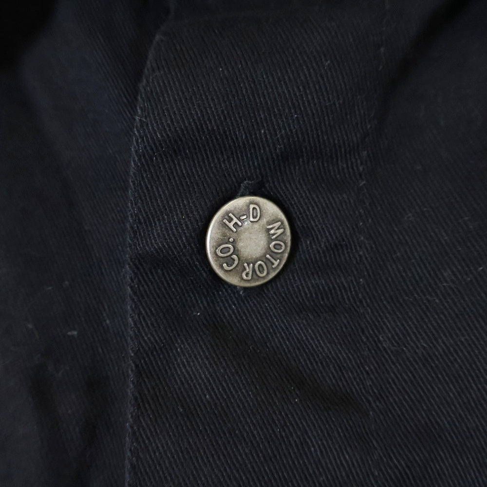 HARLEY DAVIDSON(ハーレーダビッドソン) 00s S/S WORK SHIRTS 半袖 ワークシャツ C8036 ブラック