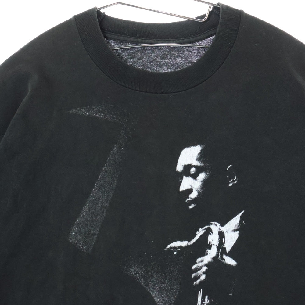 VINTAGE(ヴィンテージ) 90s JOHN COLTRAN TEE フロントプリント半袖Tシャツ カットソー ブラック
