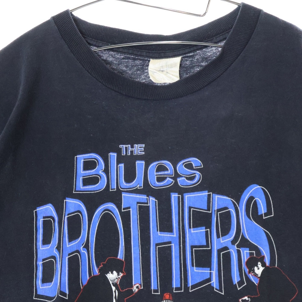 VINTAGE(ヴィンテージ) 00s he Blues Brothers on a Mission from God TEE フロントプリント半袖Tシャツ カットソー ブラック