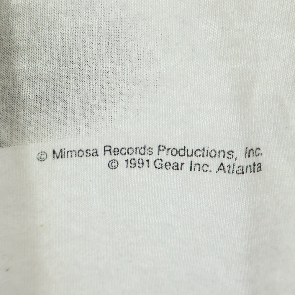 VINTAGE(ヴィンテージ) 90s LIGHTNIN HOPKINS TEE フロントプリント半袖Tシャツ カットソー ホワイト