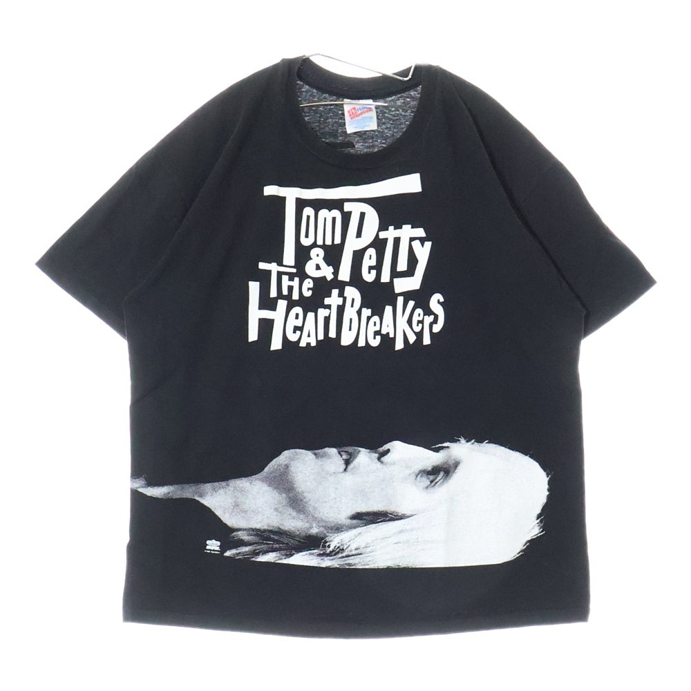 VINTAGE(ヴィンテージ) 90s Tom Petty & The Heartb TEE 両面プリント半袖Tシャツ カットソー ブラック