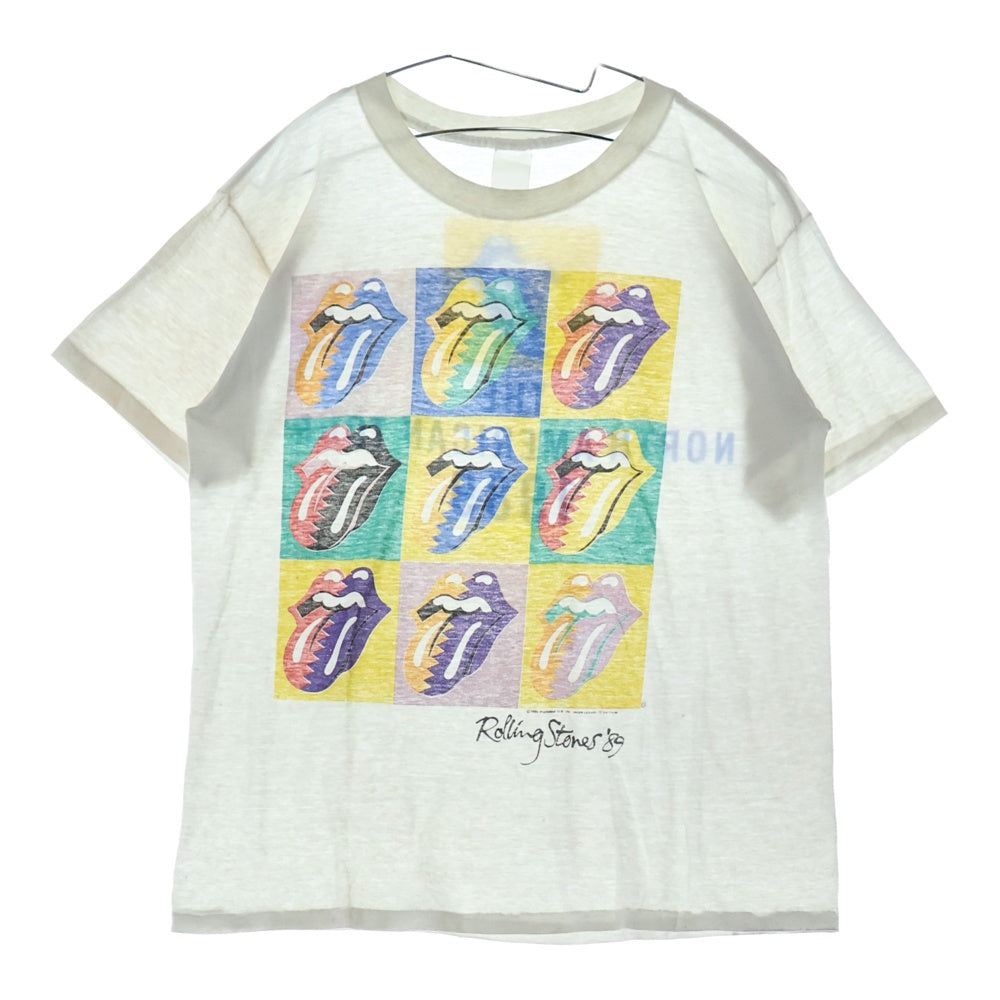 VINTAGE(ヴィンテージ) 90s ROLLING STONES TEE TOKYO 1990 TEE ローリングストーンズ 東京 両面プリント半袖Tシャツ カットソー ホワイト