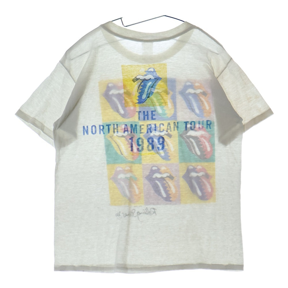 VINTAGE(ヴィンテージ) 90s ROLLING STONES TEE TOKYO 1990 TEE ローリングストーンズ 東京 両面プリント半袖Tシャツ カットソー ホワイト