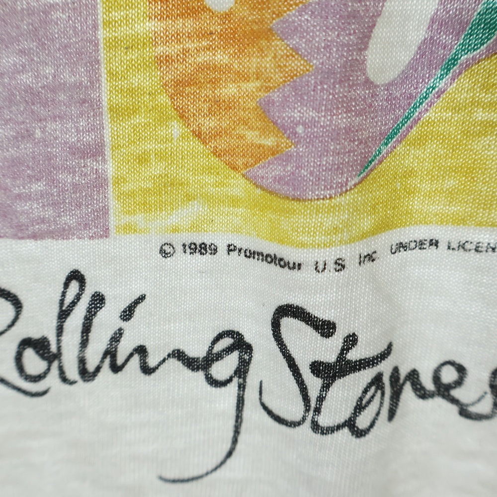 VINTAGE(ヴィンテージ) 90s ROLLING STONES TEE TOKYO 1990 TEE ローリングストーンズ 東京 両面プリント半袖Tシャツ カットソー ホワイト