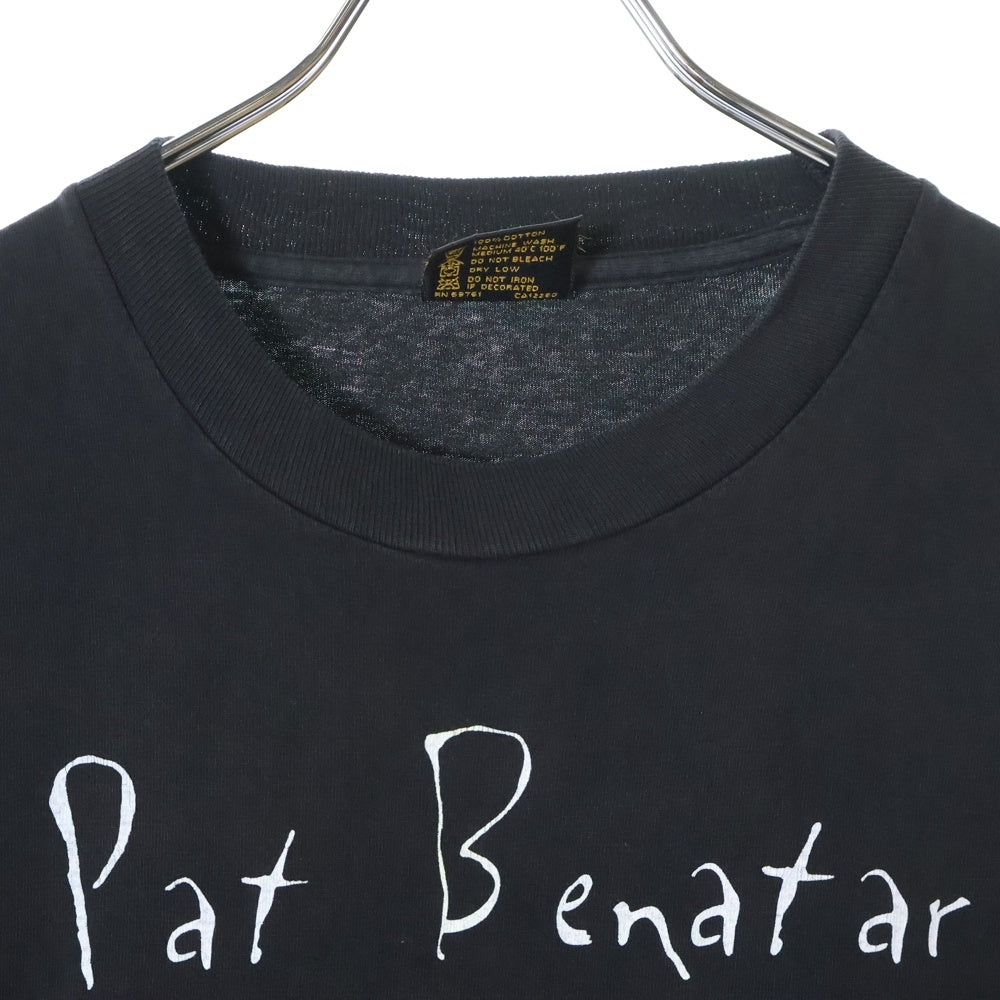 VINTAGE(ヴィンテージ) 90s PAT BENATAR WORLD TOUR 1995 パット・ベネター Tシャツ 半袖カットソー ブラック