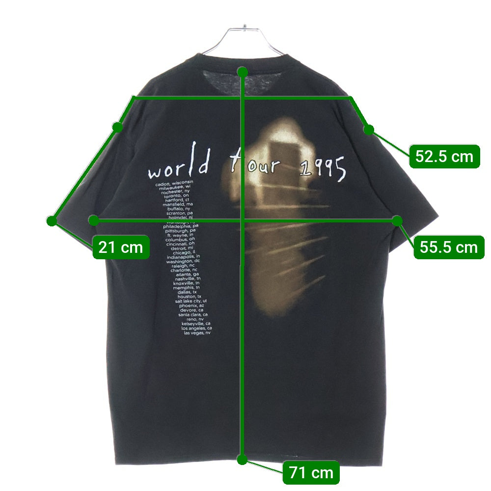 VINTAGE(ヴィンテージ) 90s PAT BENATAR WORLD TOUR 1995 パット・ベネター Tシャツ 半袖カットソー ブラック