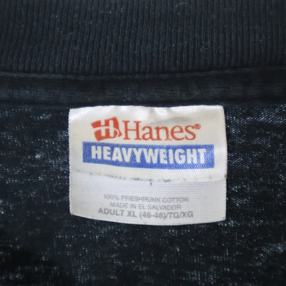 VINTAGE(ヴィンテージ) 00s LACONOA BALLY&RACES Who Let The Hogs Out L/S バイカー 袖フレイム Tシャツ 長袖カットソー ブラック