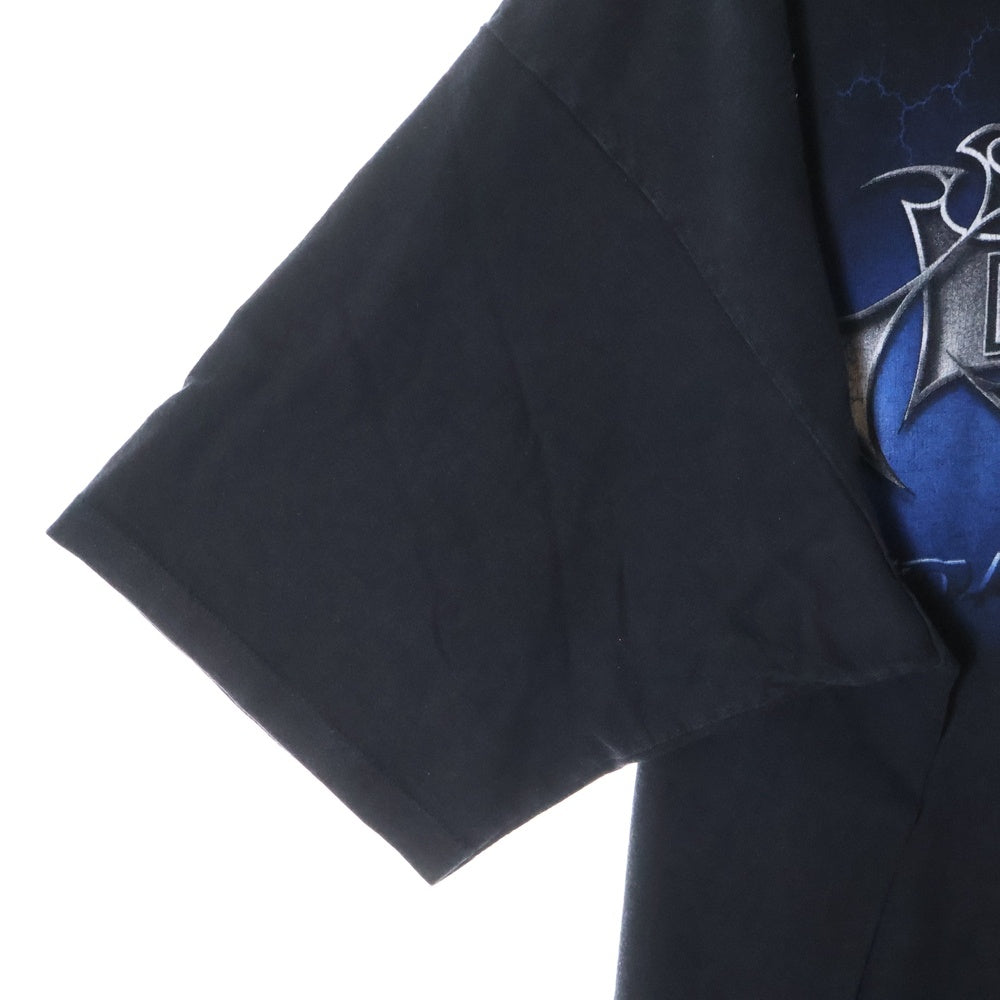 KITH(キス) HARLEY DAVIDSON ROAD HOUSE 23-071-060-0076-2-0 ハーレーダビッドソン 両面プリント Tシャツ 半袖カットソー ブラック