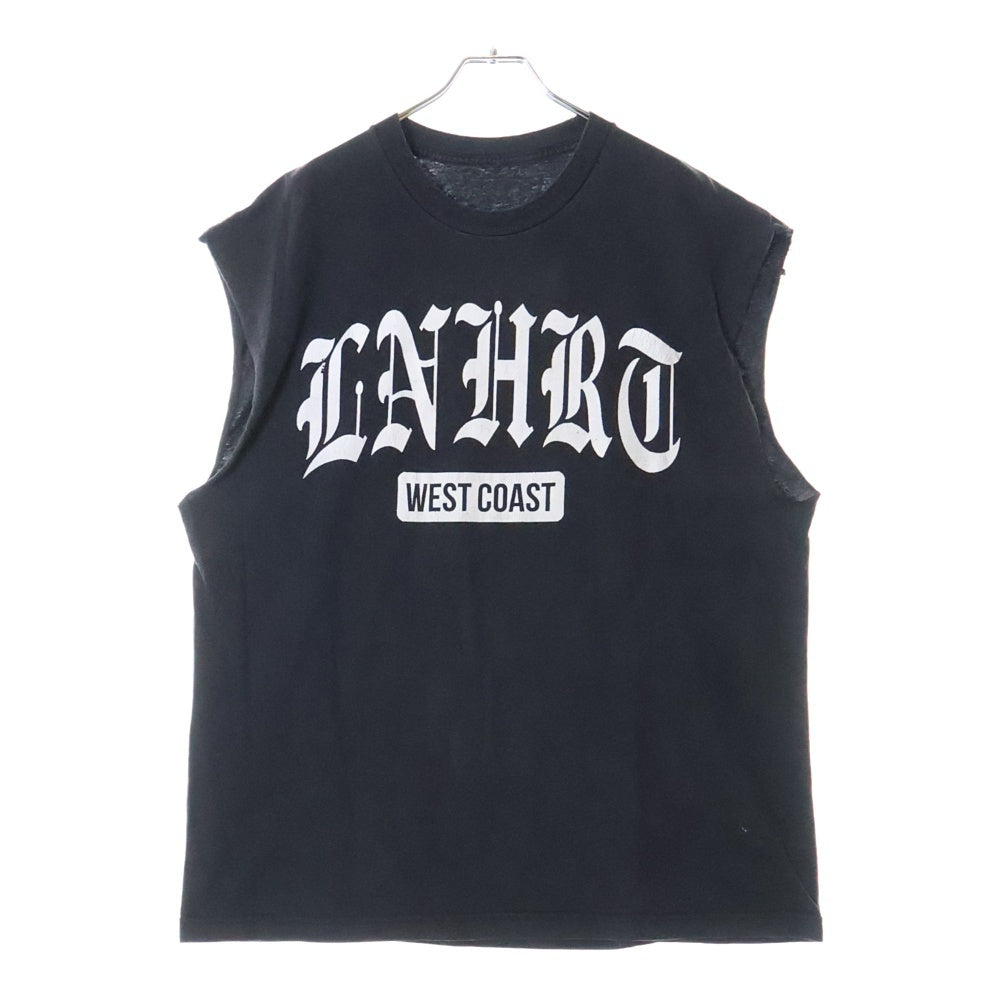 VINTAGE(ヴィンテージ) 00s WEST COAST LIONHEART Still Bitter Still Cold ウェストコースト ライオンハート ノースリーブ 両面プリント Tシャツ タンクトップ ブラック