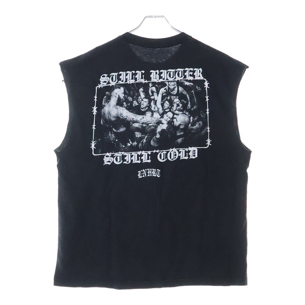 VINTAGE(ヴィンテージ) 00s WEST COAST LIONHEART Still Bitter Still Cold ウェストコースト ライオンハート ノースリーブ 両面プリント Tシャツ タンクトップ ブラック
