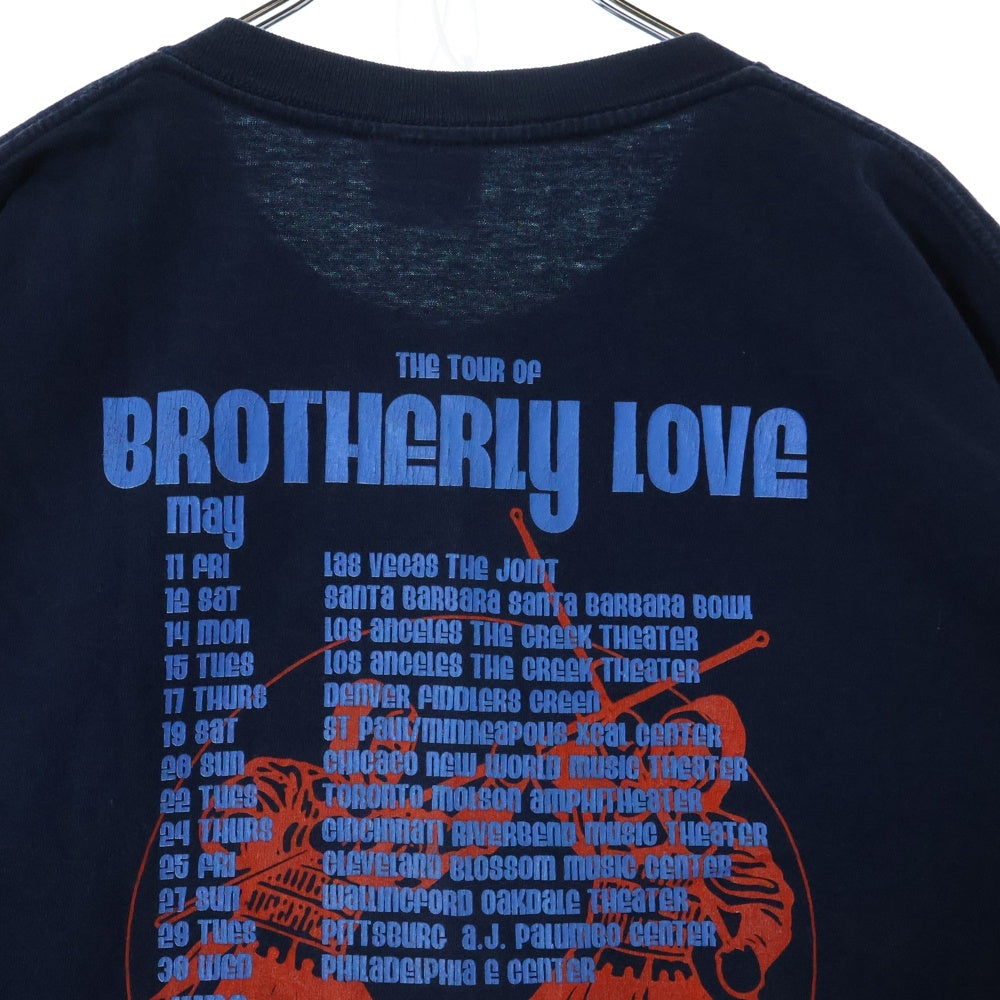 VINTAGE(ヴィンテージ) 90s OASIS THE BLACK CROWES オアシス 両面プリント Tシャツ 半袖カットソー ネイビー