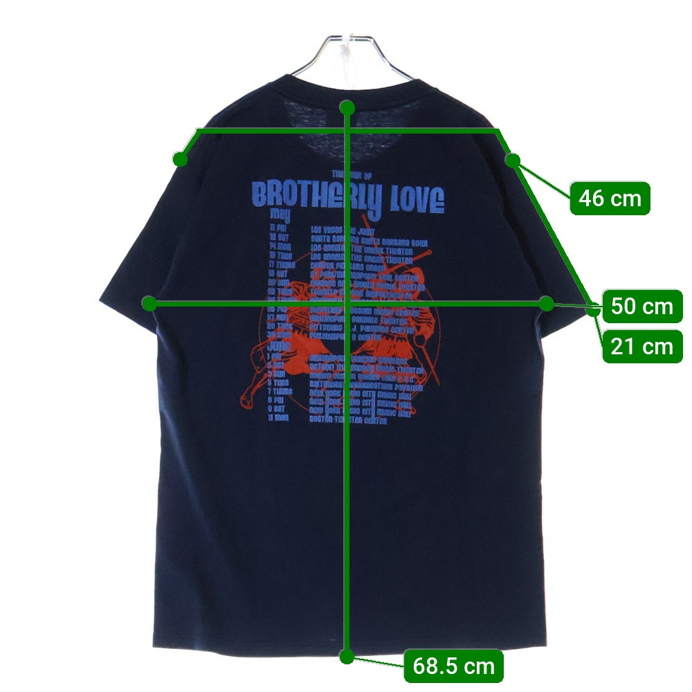 VINTAGE(ヴィンテージ) 90s OASIS THE BLACK CROWES オアシス 両面プリント Tシャツ 半袖カットソー ネイビー