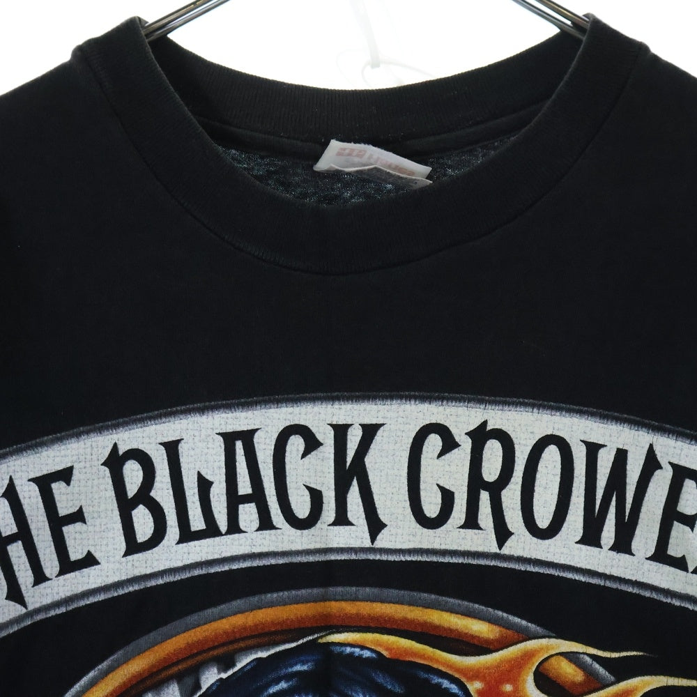 VINTAGE(ヴィンテージ) 90s THE BLACK CROWES ブラック・クロウズ 両面プリント Tシャツ 半袖カットソー ブラック