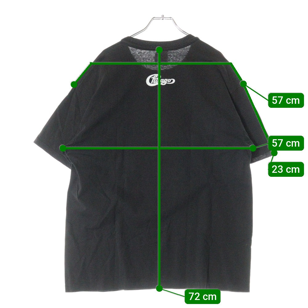 VINTAGE(ヴィンテージ) 90s CHICAGO FOREVER GRAPHIC TEE シカゴ フォーエバー フロント プリント Tシャツ 半袖カットソー ブラック