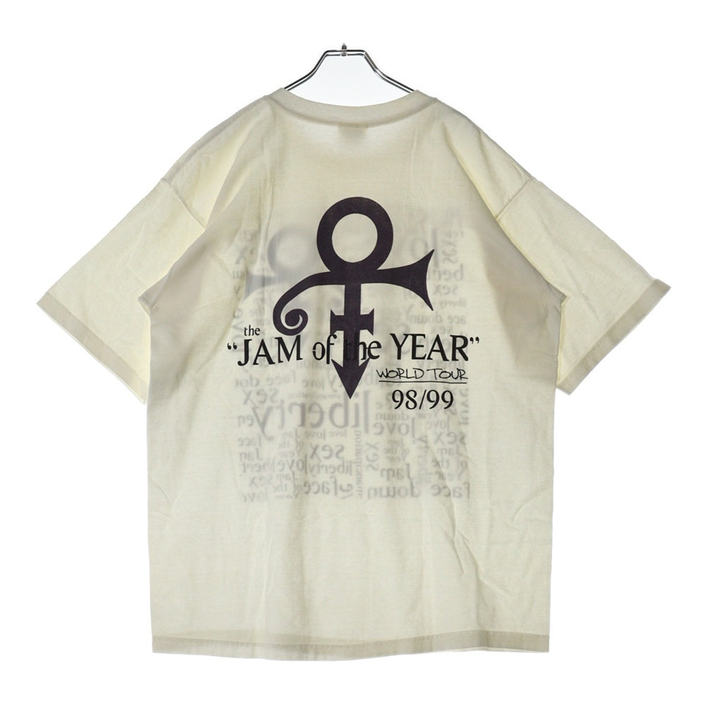 VINTAGE(ヴィンテージ) 90s PRINCE JAM OF THE YEAR WORLD TOUR LOOSE TEE プリンス 両面プリント Tシャツ 半袖カットソー ホワイト