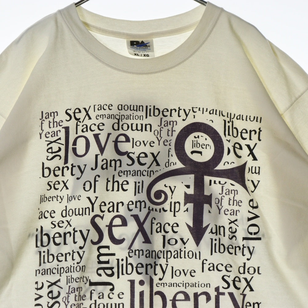 VINTAGE(ヴィンテージ) 90s PRINCE JAM OF THE YEAR WORLD TOUR LOOSE TEE プリンス 両面プリント Tシャツ 半袖カットソー ホワイト