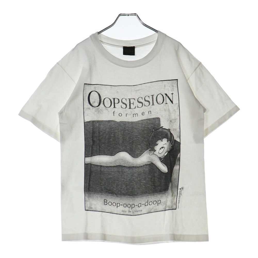 VINTAGE(ヴィンテージ) 90s BETTY BOOP OOPSESSION 1995 ベティ・ブープ オープセッション フロント プリント Tシャツ 半袖カットソー ホワイト