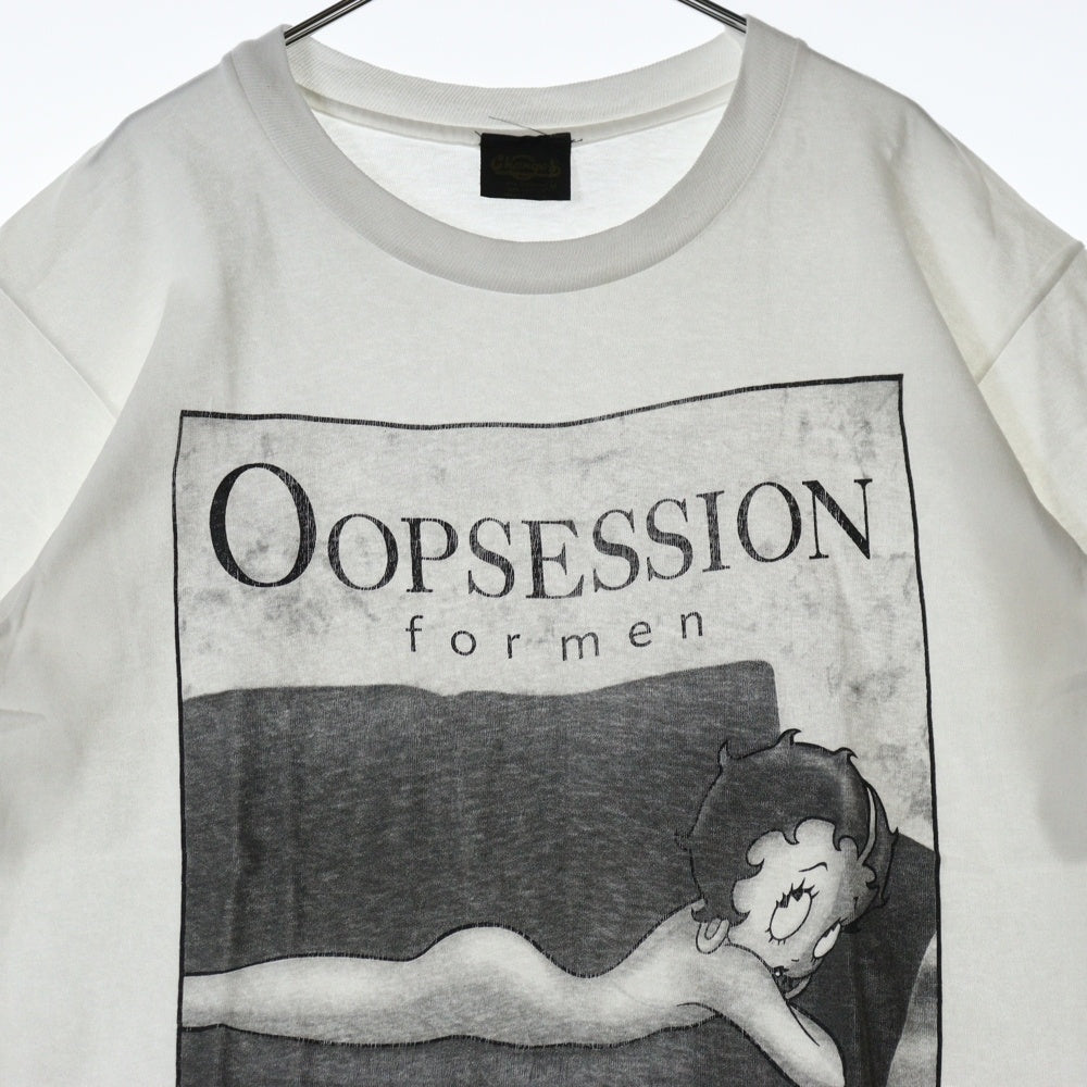 VINTAGE(ヴィンテージ) 90s BETTY BOOP OOPSESSION 1995 ベティ・ブープ オープセッション フロント プリント Tシャツ 半袖カットソー ホワイト