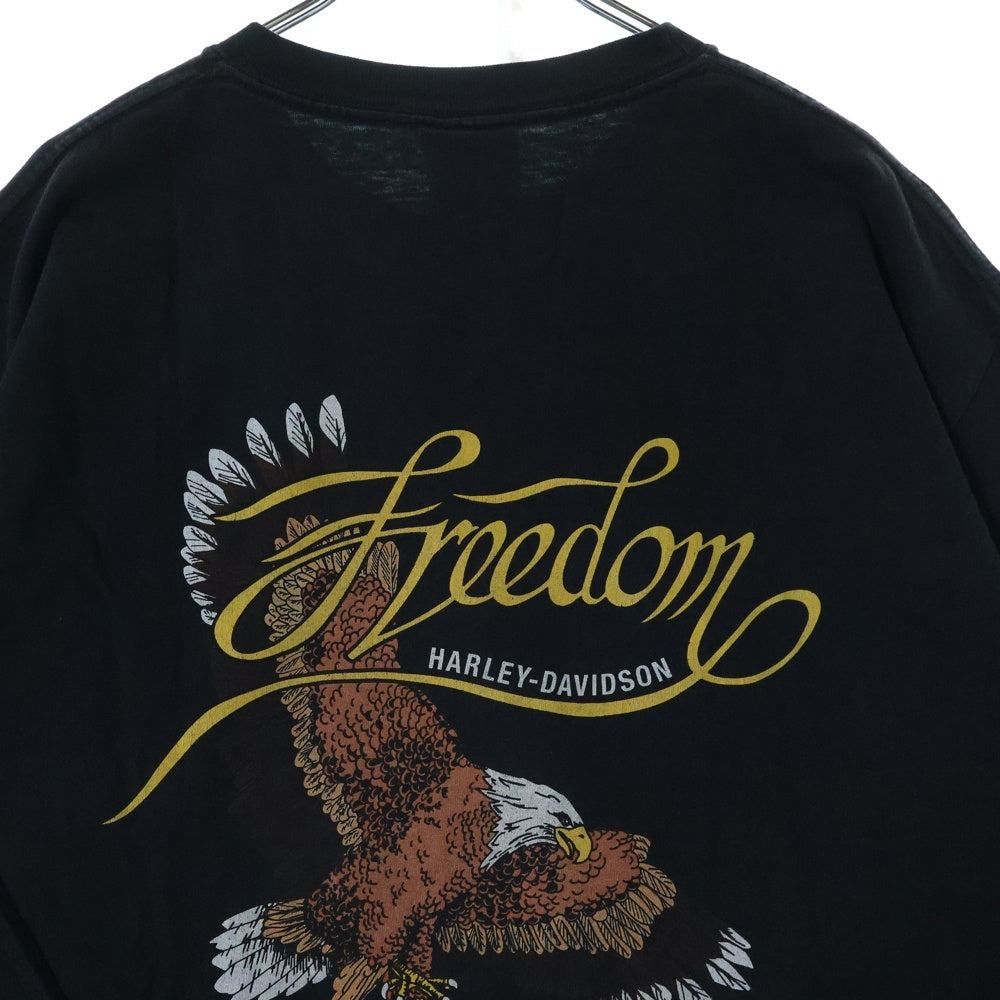 VINTAGE(ヴィンテージ) 00s HARLEY DAVIDSON GOT TORQUE? DENVER COLORADO ハーレー 両面プリント Tシャツ 半袖カットソー ブラック