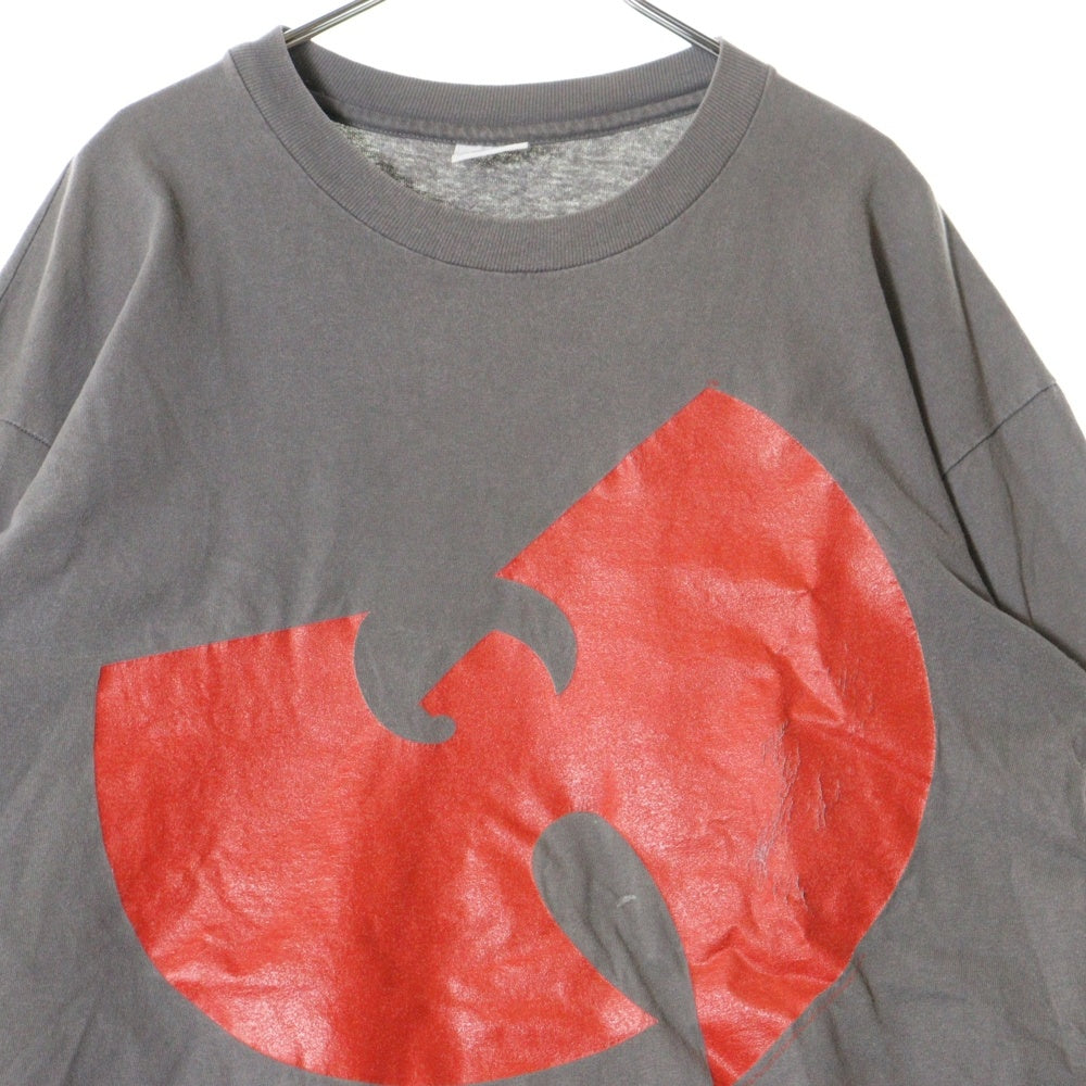 VINTAGE(ヴィンテージ) 90s WU-TANG CLAN LS TEE ウータンクラウン ロゴプリント 長袖Tシャツ 長袖カットソー ブラック