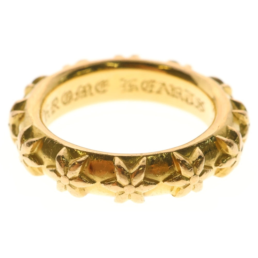 CHROME HEARTS(クロムハーツ) 22k STAR BAND スターバンド ゴールドリング ゴールド