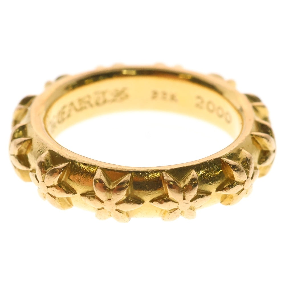 CHROME HEARTS(クロムハーツ) 22k STAR BAND スターバンド ゴールドリング ゴールド