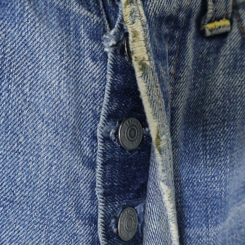 Levi's(リーバイス) 70s 501 BIG E 後期 ボタン裏刻印6 通常R 不均等V 平行ステッチ デニム パンツ インディゴ