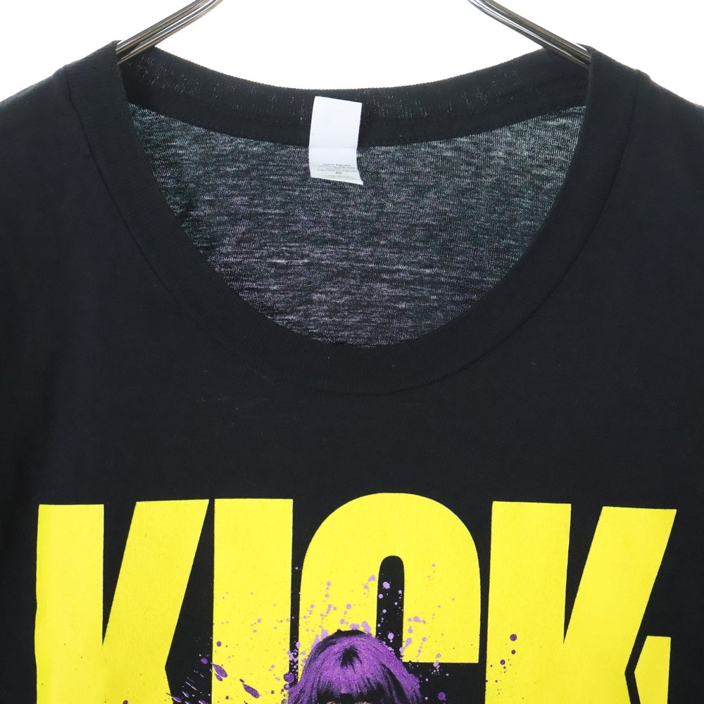 VINTAGE(ヴィンテージ) 10s KICK ASS HIT GIRL MOVIE TEE キックアス ヒットガール フロントプリント Tシャツ 半袖カットソー ブラック
