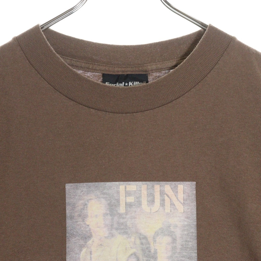VINTAGE(ヴィンテージ) 00s SERIAL KILLER FUN MOVIE TEE シリアルキラー フロントプリント Tシャツ 半袖カットソー ブラウン