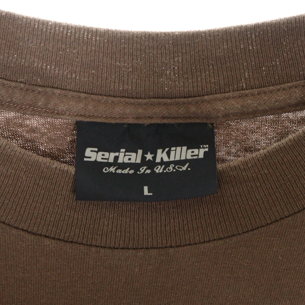 VINTAGE(ヴィンテージ) 00s SERIAL KILLER FUN MOVIE TEE シリアルキラー フロントプリント Tシャツ 半袖カットソー ブラウン