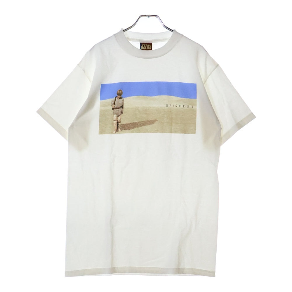 VINTAGE(ヴィンテージ) 90s STAR WARS EPISODE 1 Anakin Skywalker Darth Vader MOVIE TEE スターウォーズ アナキンスカイウォーカー エピソード1 Tシャツ 半袖カットソー ホワイト