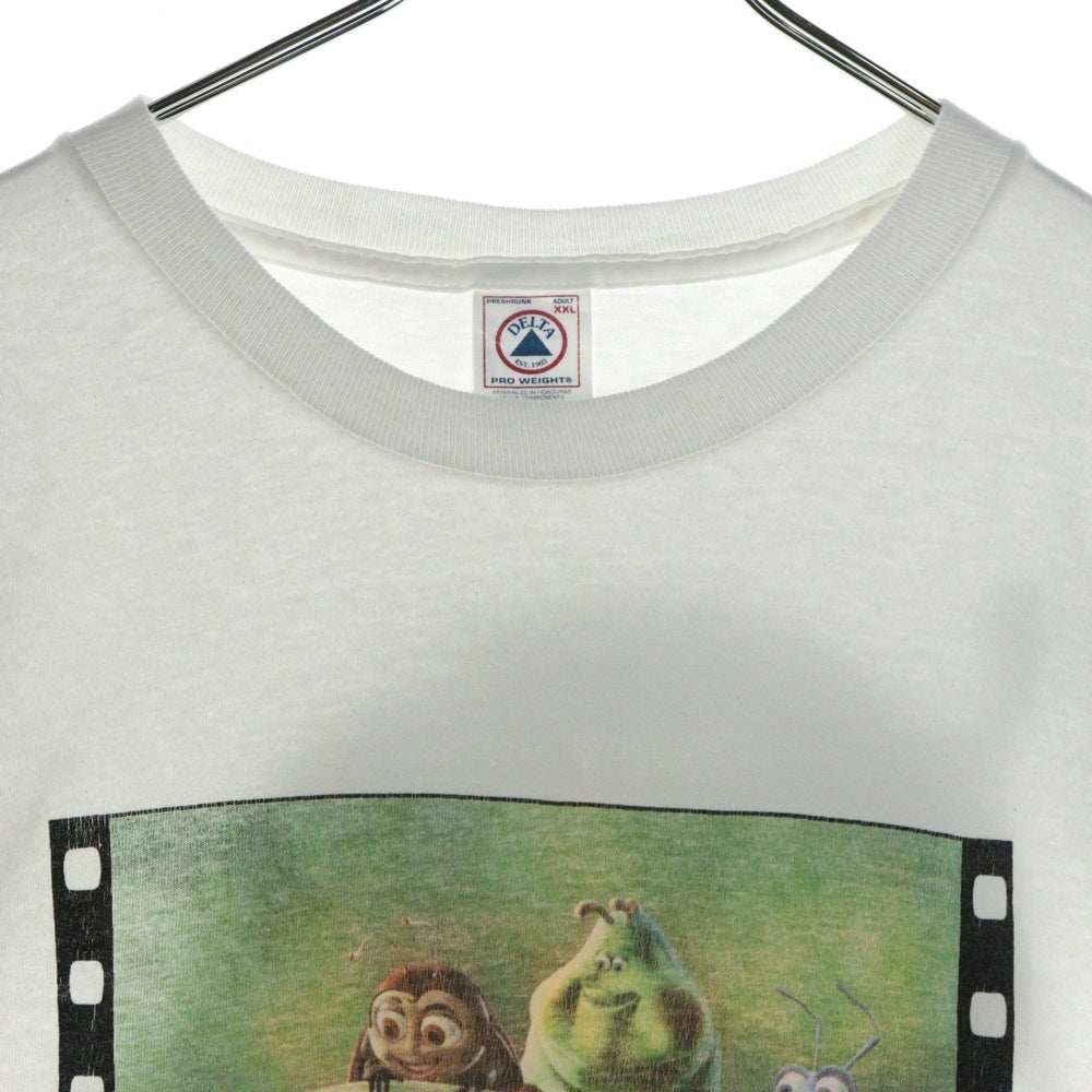 VINTAGE(ヴィンテージ) 90s A Bug's Life DISNEY MOVIE ANIME TEE ディズニー バグズ・ライフ 両面プリント Tシャツ 半袖カットソー ホワイト