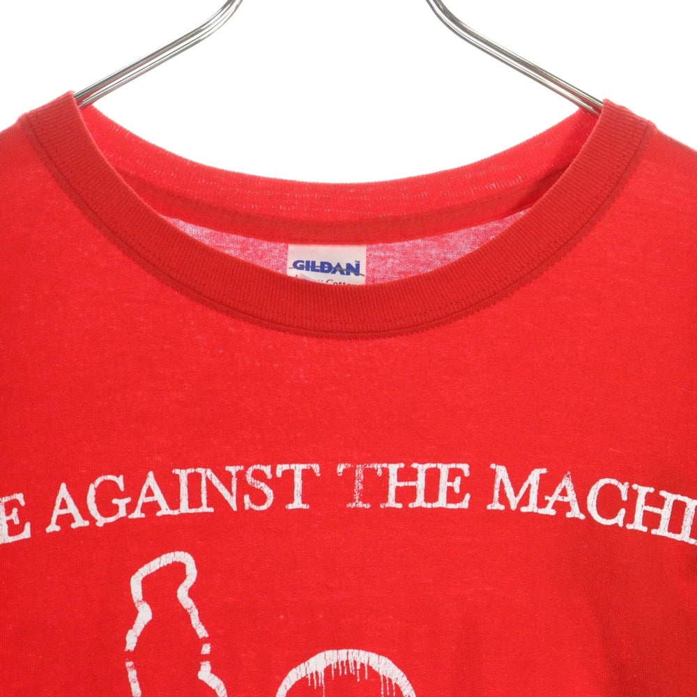 VINTAGE(ヴィンテージ) 00s RAGE AGAINST THE MACHINE Y2K 2008 TOUR レイジアゲインストザマシーン 両面プリント Tシャツ 半袖カットソー レッド