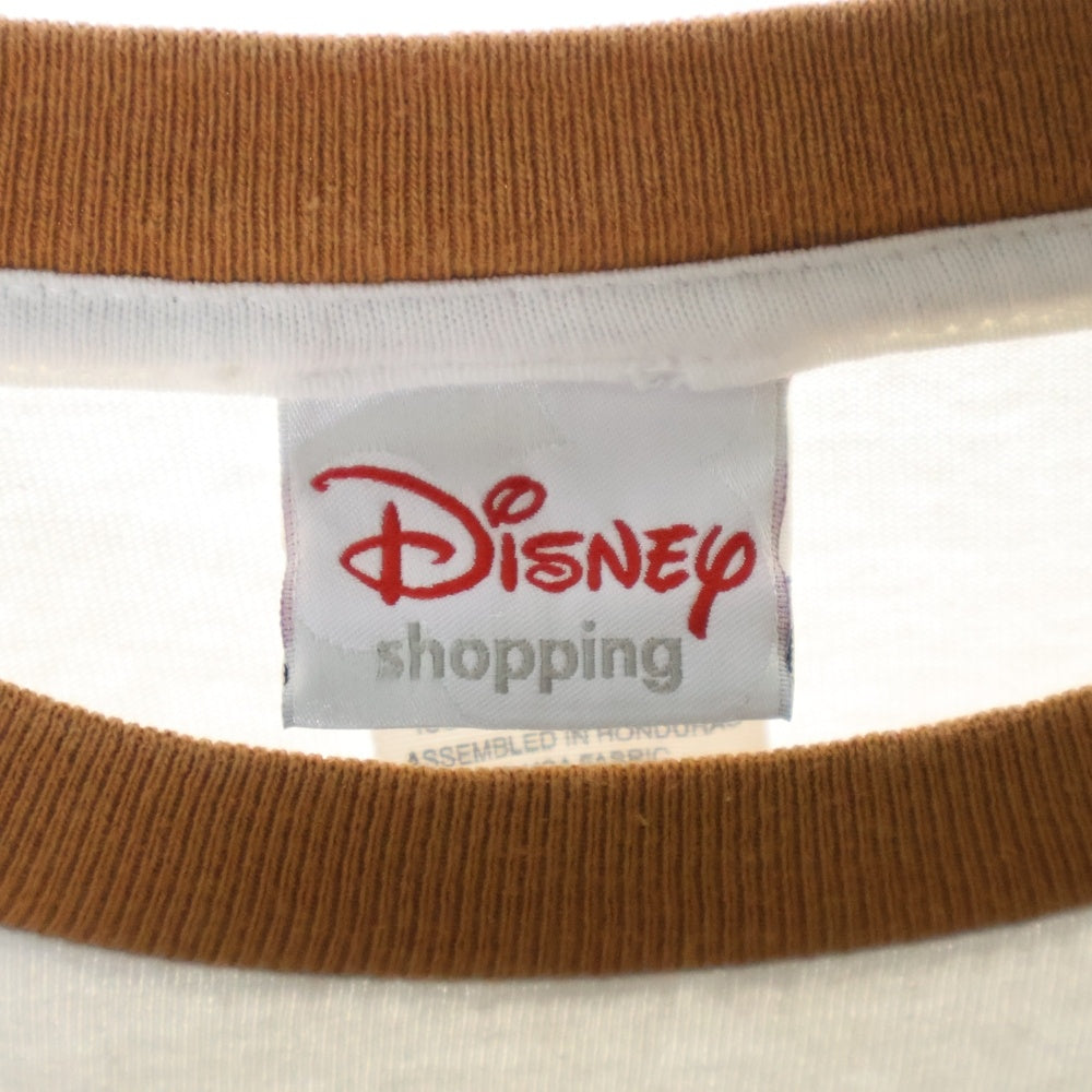 VINTAGE(ヴィンテージ) 00s Pirates of the Caribbean DISNEY MOVIE TEE パイレーツ・オブ・カリビアン リンガー Tシャツ 半袖カットソー ホワイト