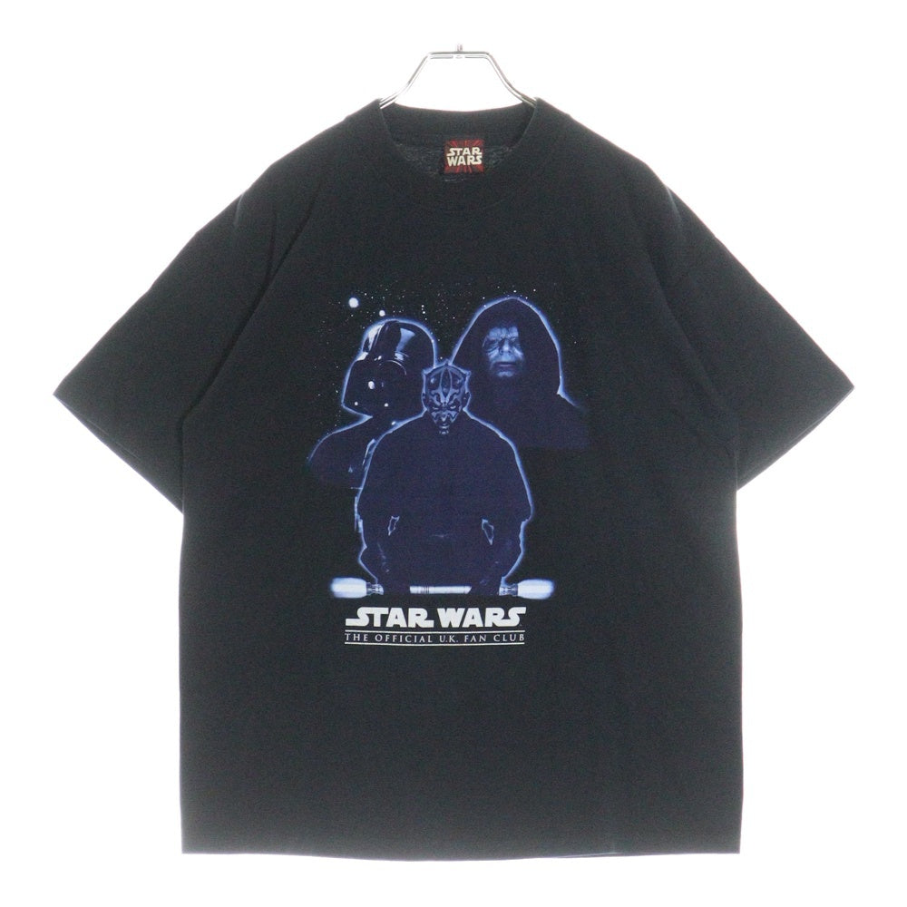 VINTAGE(ヴィンテージ) 00s STAR WARS THE OFFICIAL U.K FAN CLUB MOVIE TEE スターウォーズ ファンクラブ Tシャツ 半袖カットソー ブラック